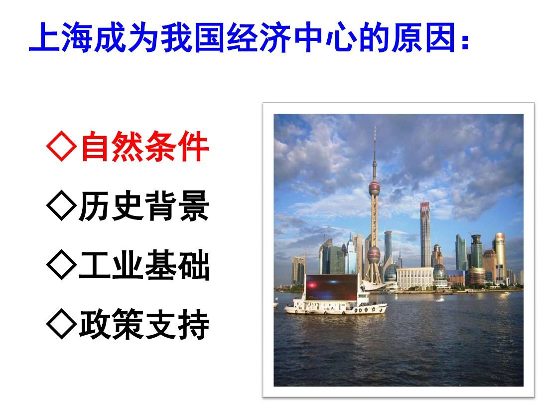 我国的经济中心——上海