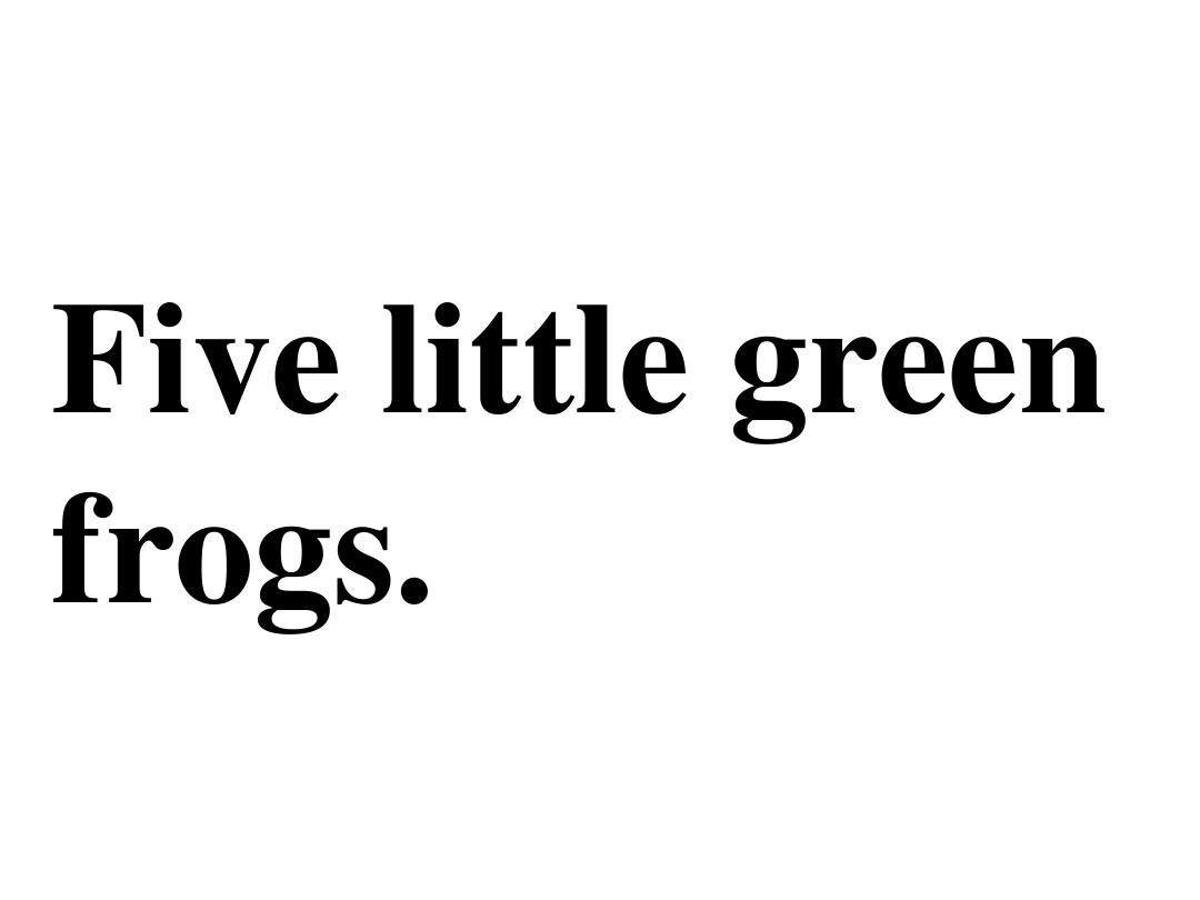 e-095-Five Green Frogs