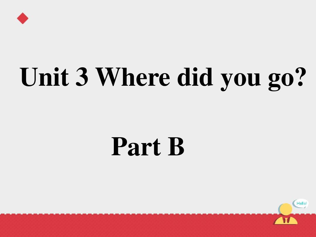 最新人教版(PEP版)英语六年级下册Unit3 Where did you go Part B公开课课件