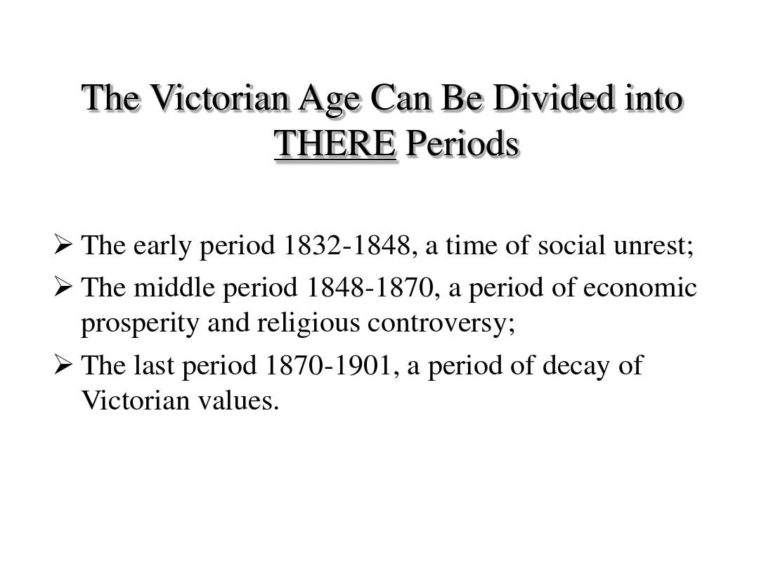 Chapter9  The Victorian Age 英国文学 维多利亚时期