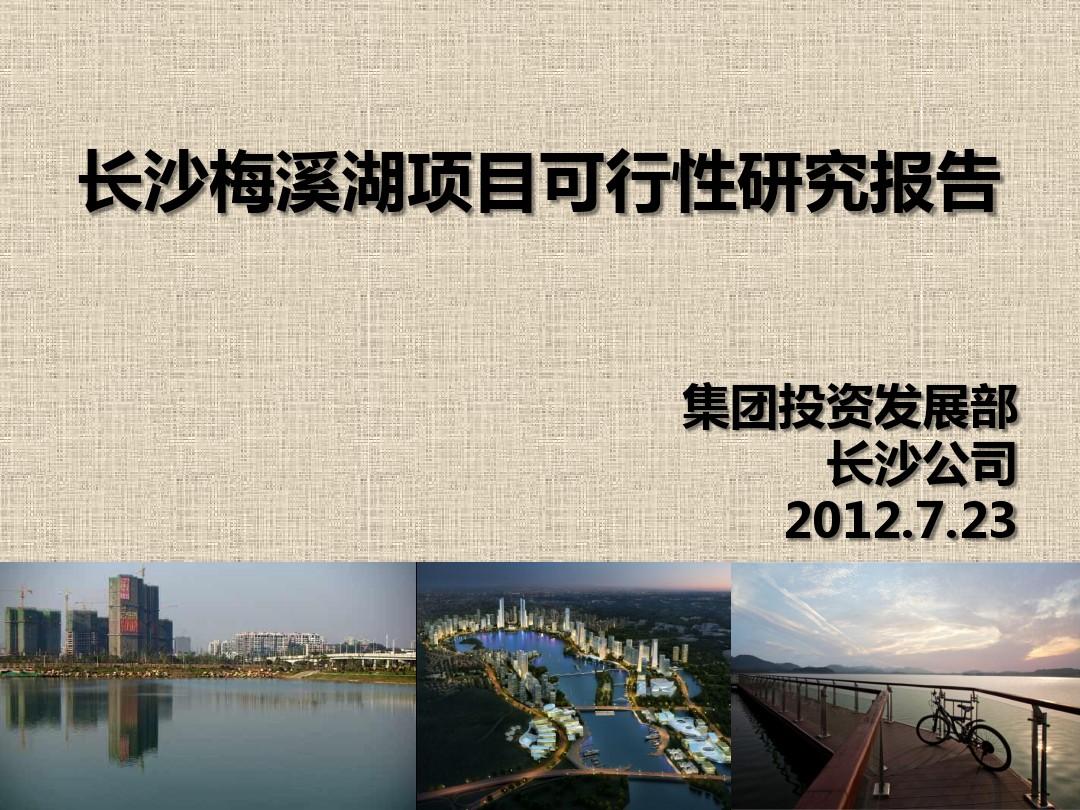 长沙梅溪湖项目可行性研究报告2012