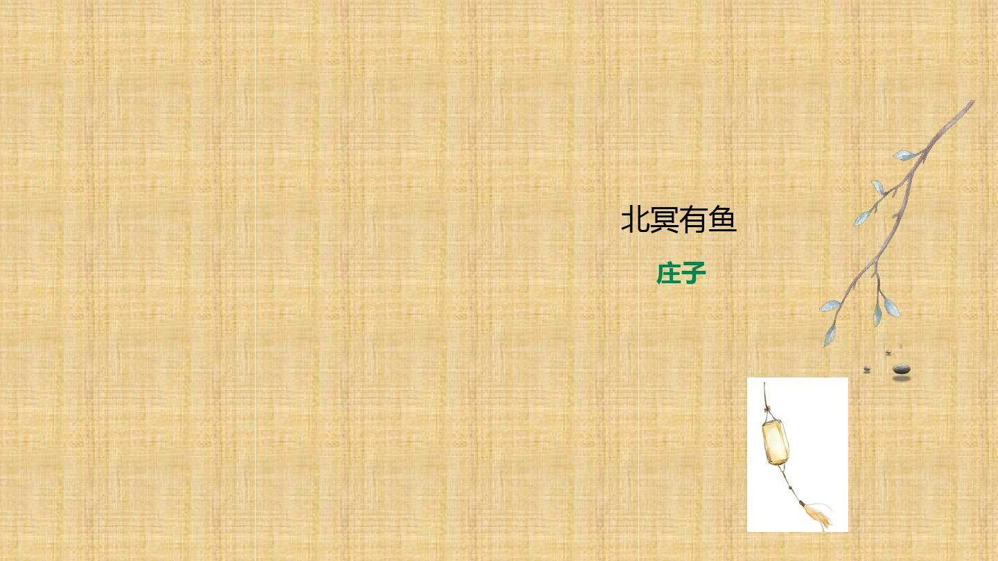 部编版初中语文八年级下册第21课《北冥有鱼》课件