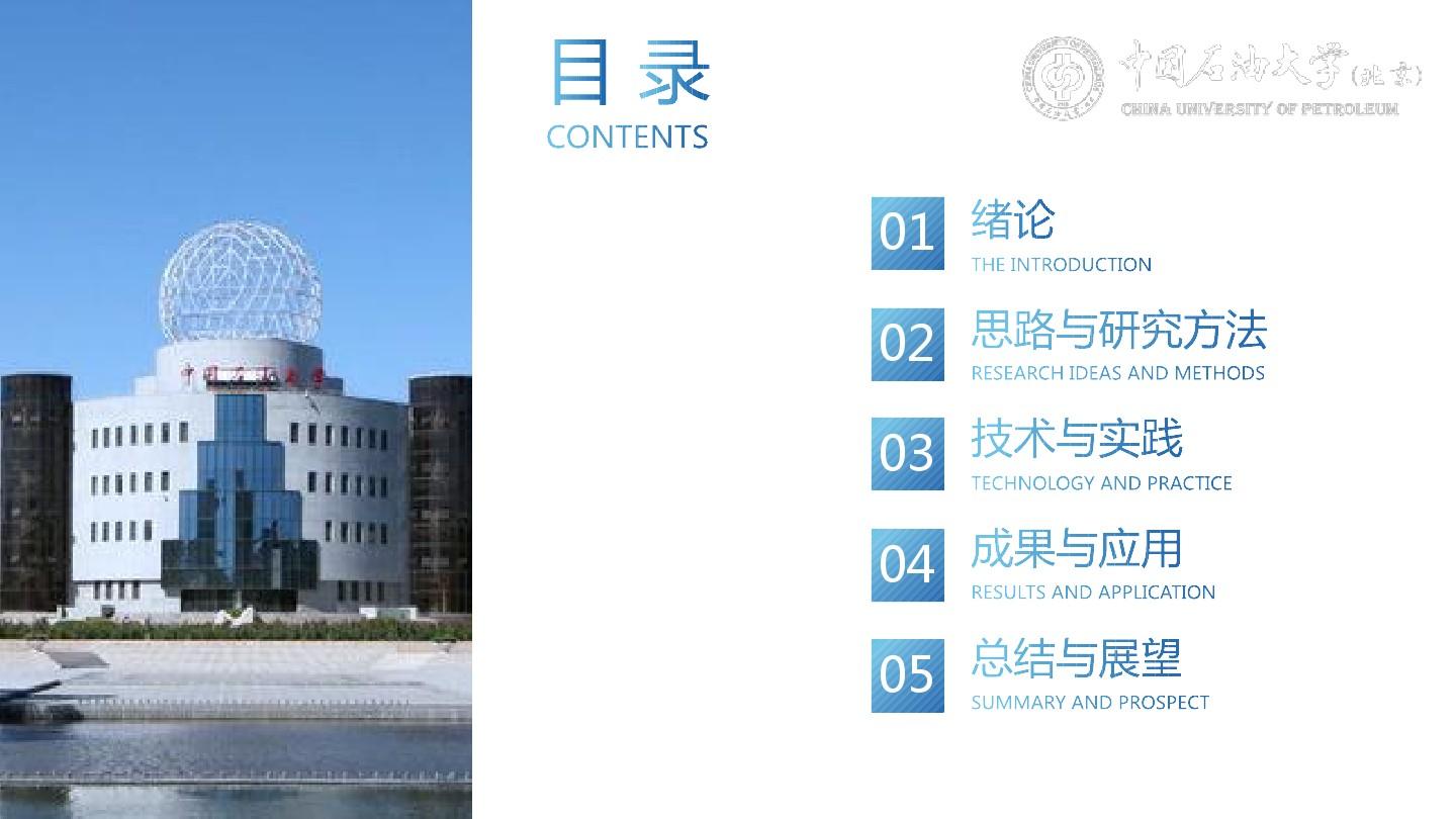 中国石油大学-北京毕业答辩模板