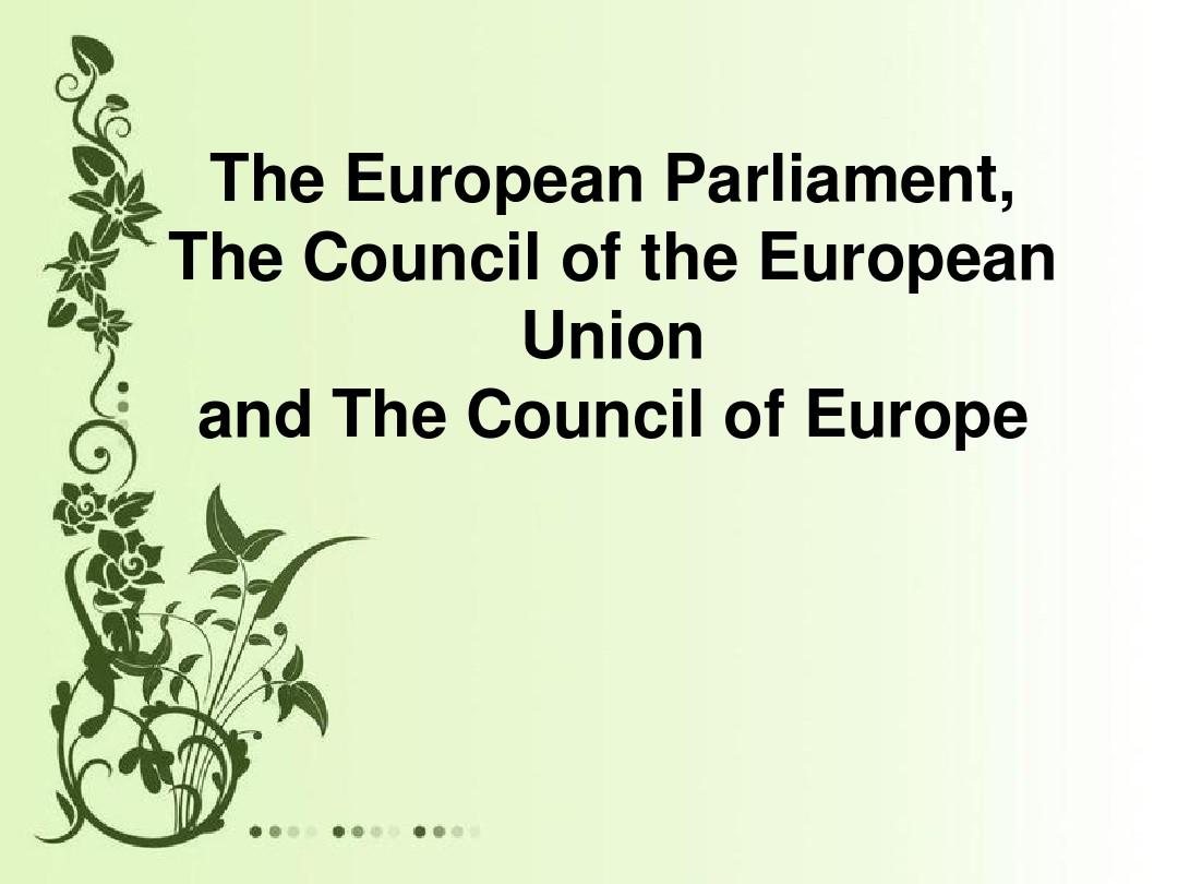 The brief introduction of European instituion