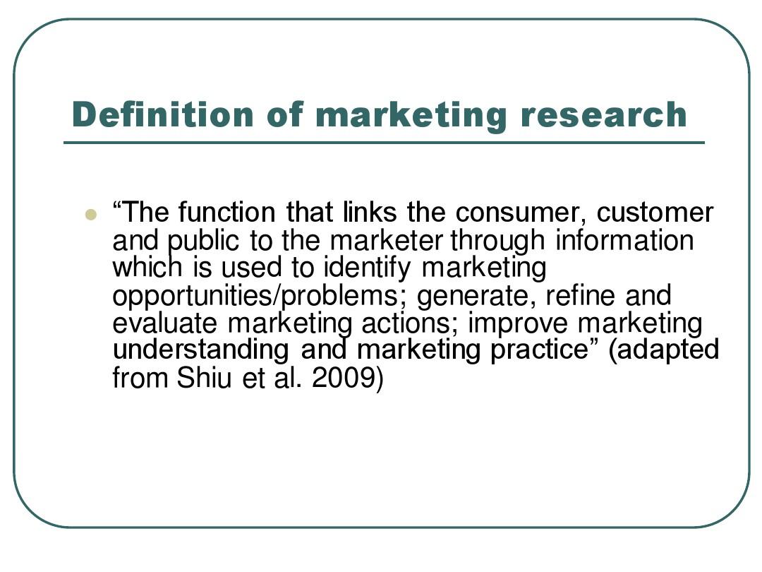 marketing research session1 英国大学市场调研课件