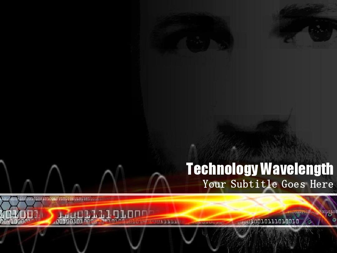 【精品模板】精品技术类ppt模板technology_wavelength025