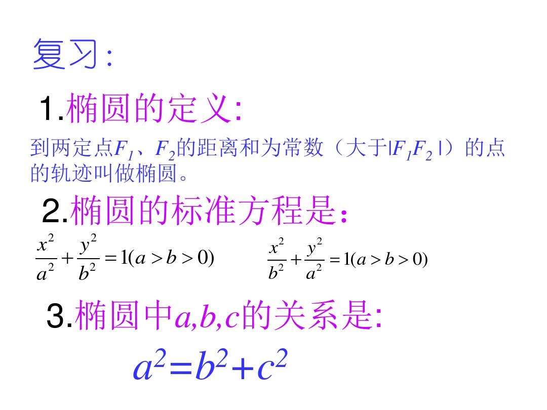 人教A版高中数学选修2-1第二章2.2.2椭圆的简单几何性质课件 (共18张PPT) (1)