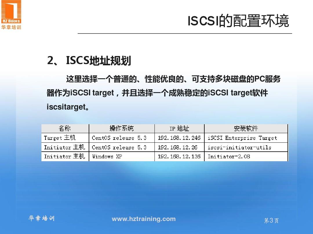 利用ISCSI搭建IP存储网络(第二、三讲)