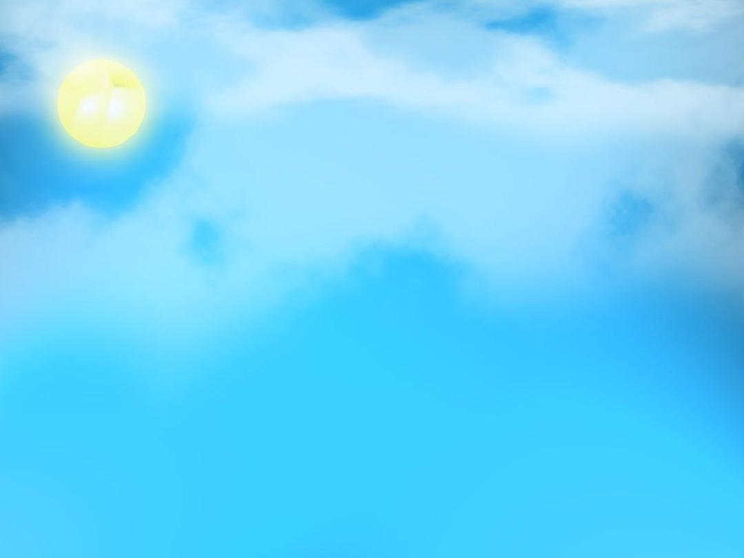 蓝天煦日自然风景PPT模板