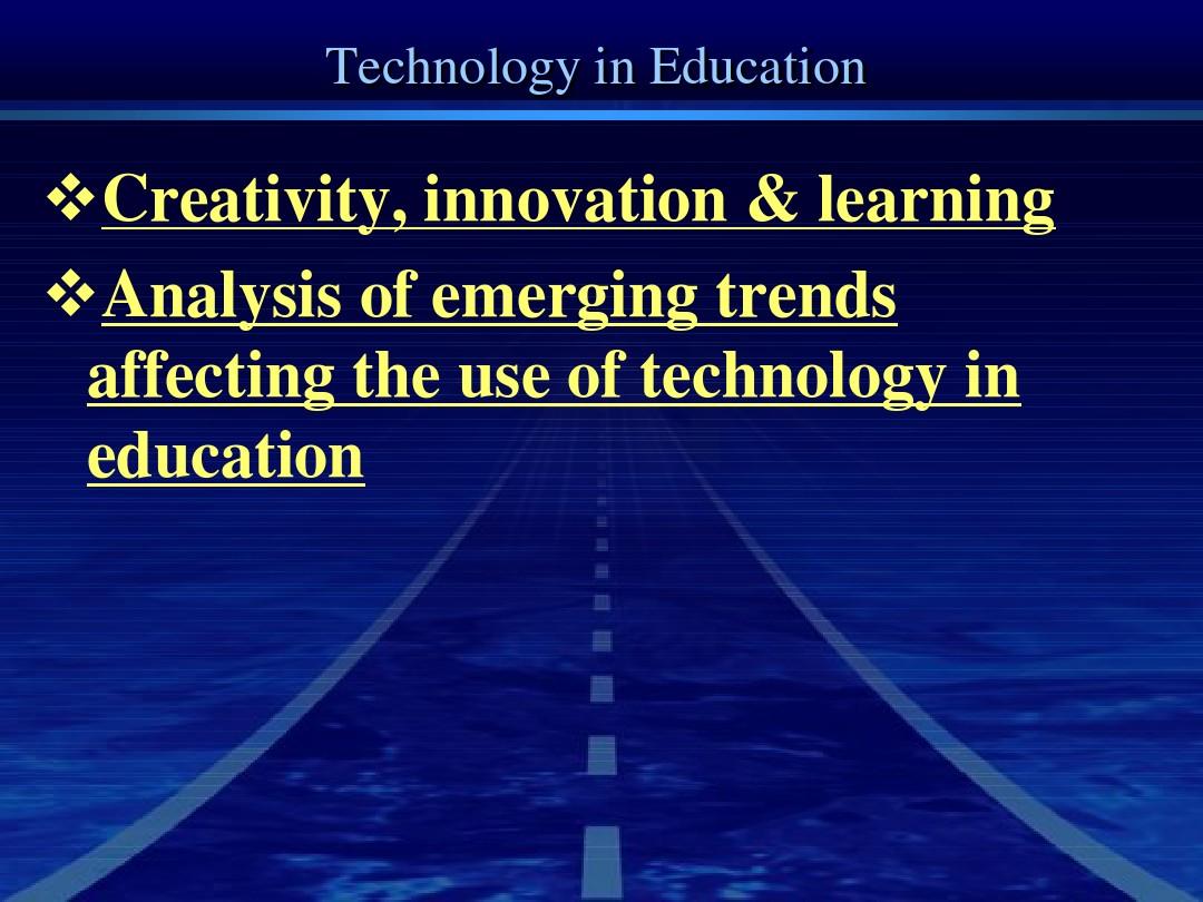 Technology in Education - issues, challenges and trends