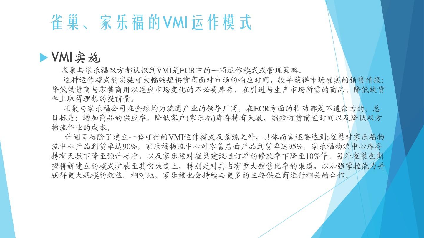 企业库存管理案例 VMI运作模式