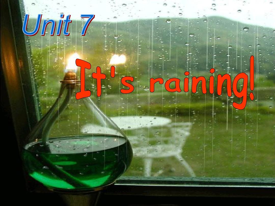 Unit7 It s raining SectionB1a-1e