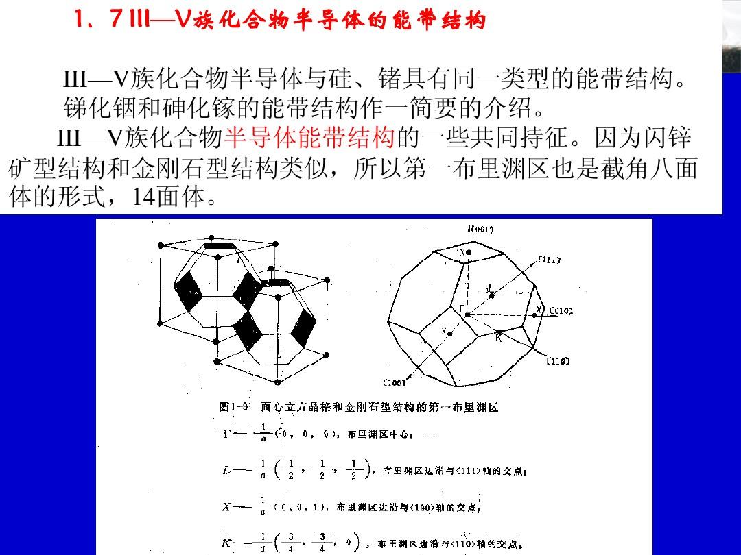 III—V族化合物半导体的能带结构