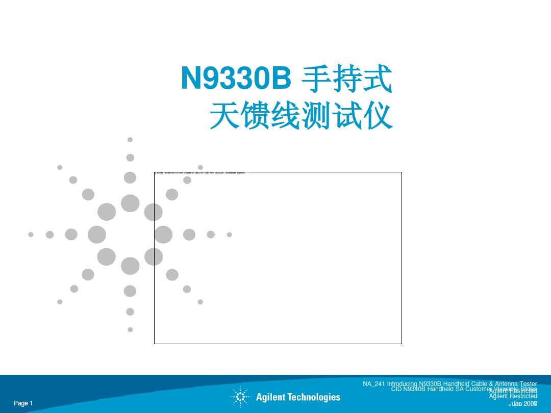 N9330B手持式天馈线测试仪培训资料