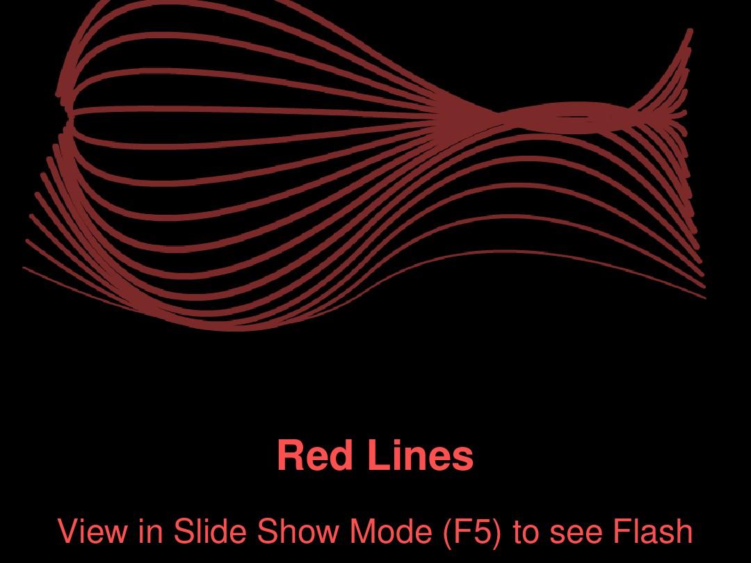 动态红色波浪线PPT模板免费下载
