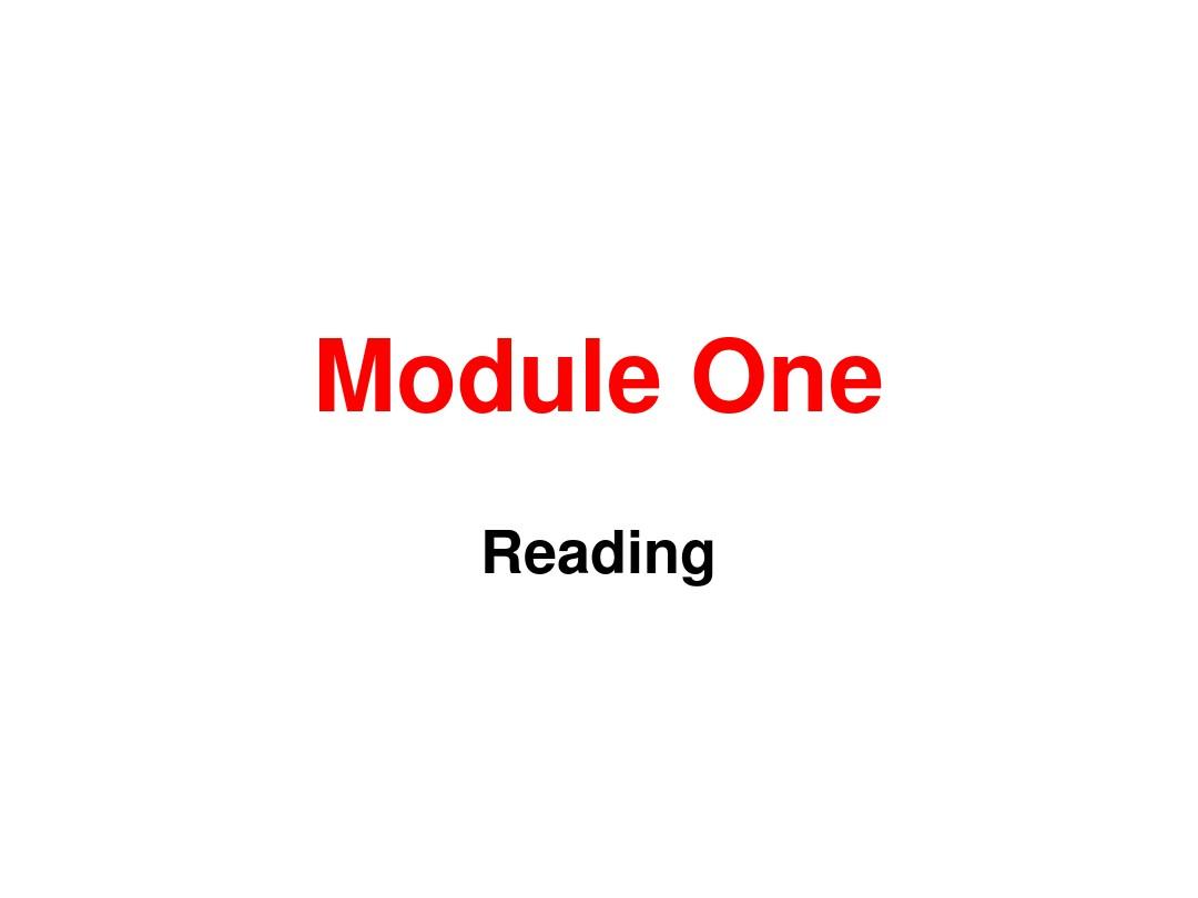 外研版高中英语选修6module1知识点