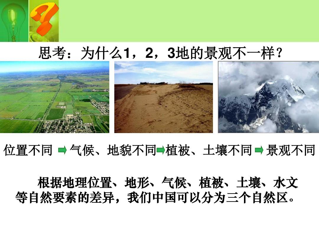 (精品课件)中国的三大自然区
