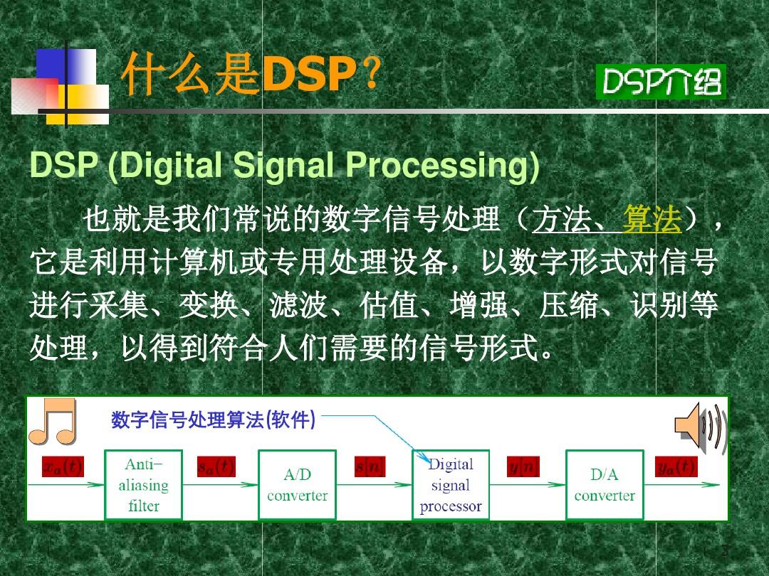 DSP学习 DSP芯片概述