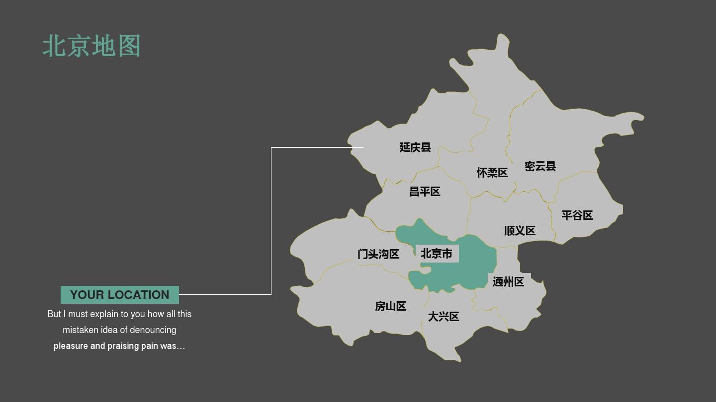 40页中国地图各省份信息可视化图表集PPT模版
