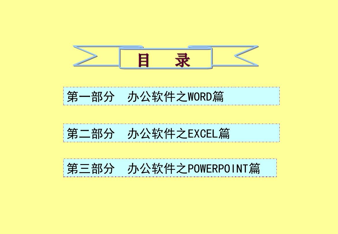 ☆office办公软件培训教程(word、excel、PowerPoint )