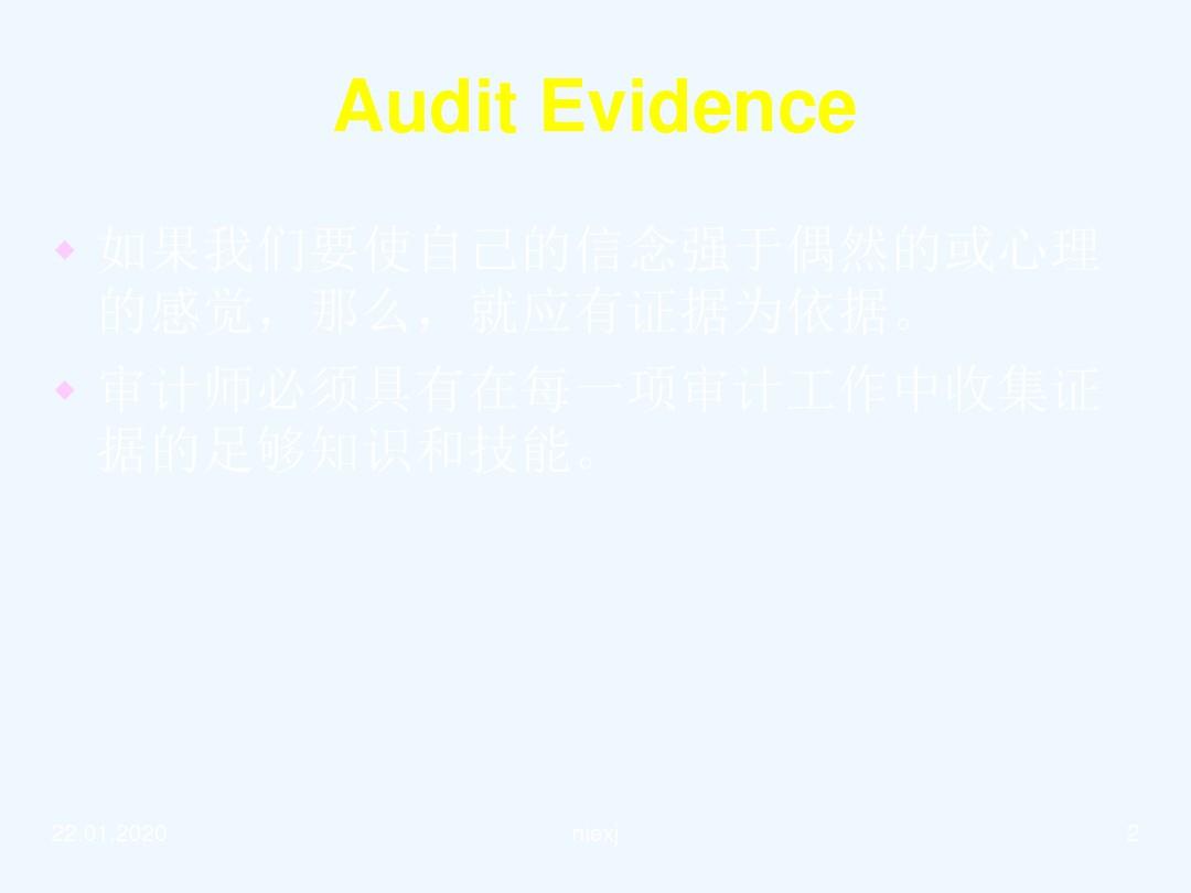 审计证据及相关案例分析