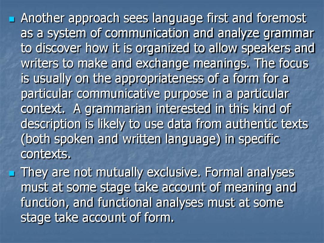 第六讲 系统功能语言学