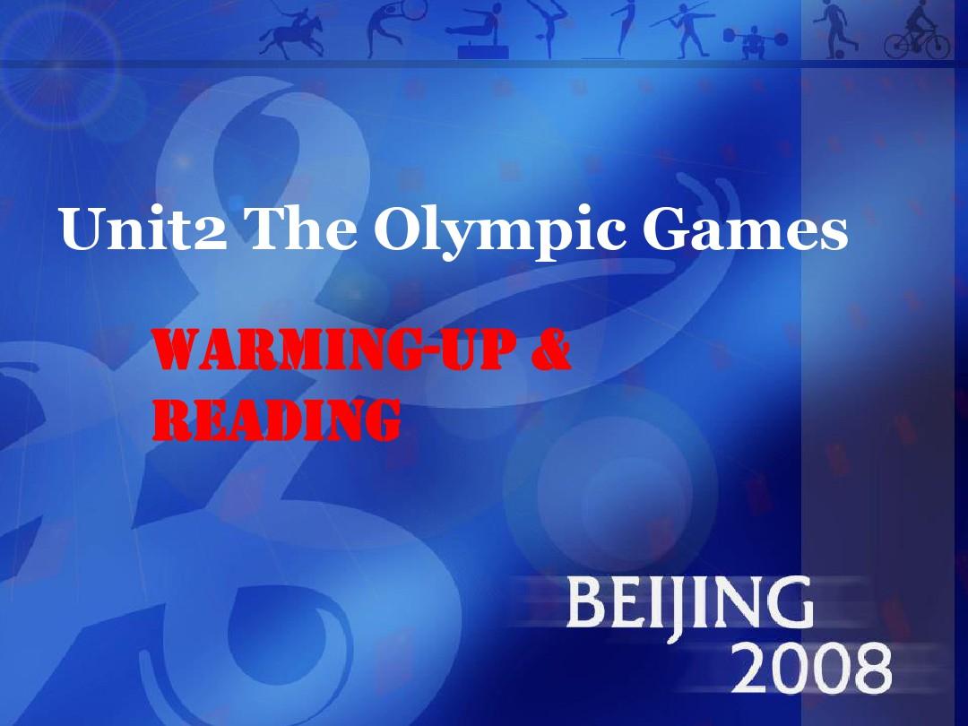 必修2 Unit2 The Olympic Games公开课