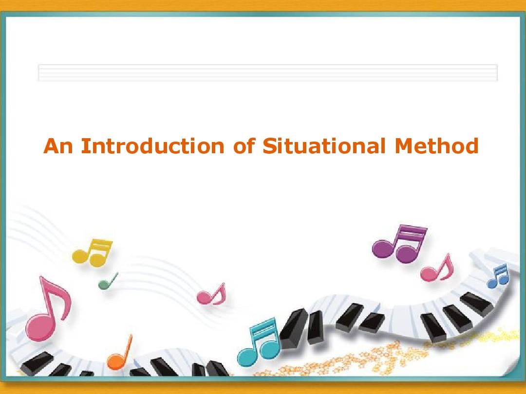 An Introduction of Situational Method