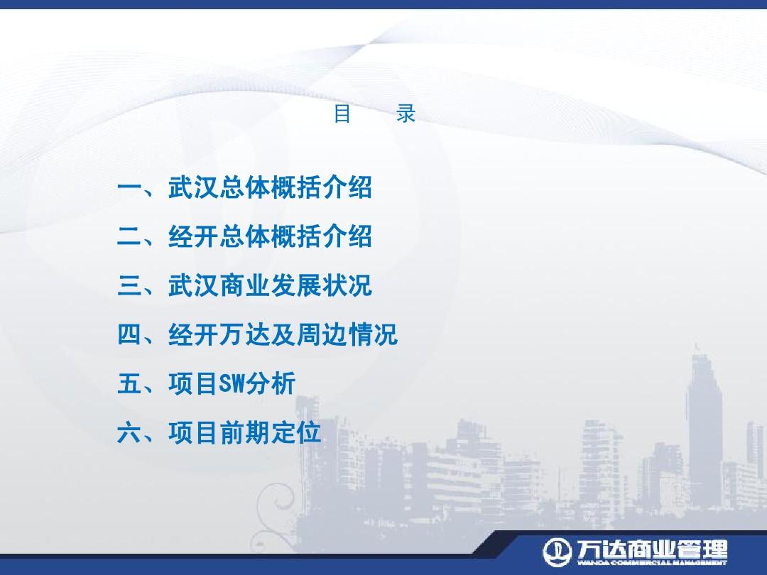 武汉经开万达广场项目招商策划前期定位及市场调研报告 67P