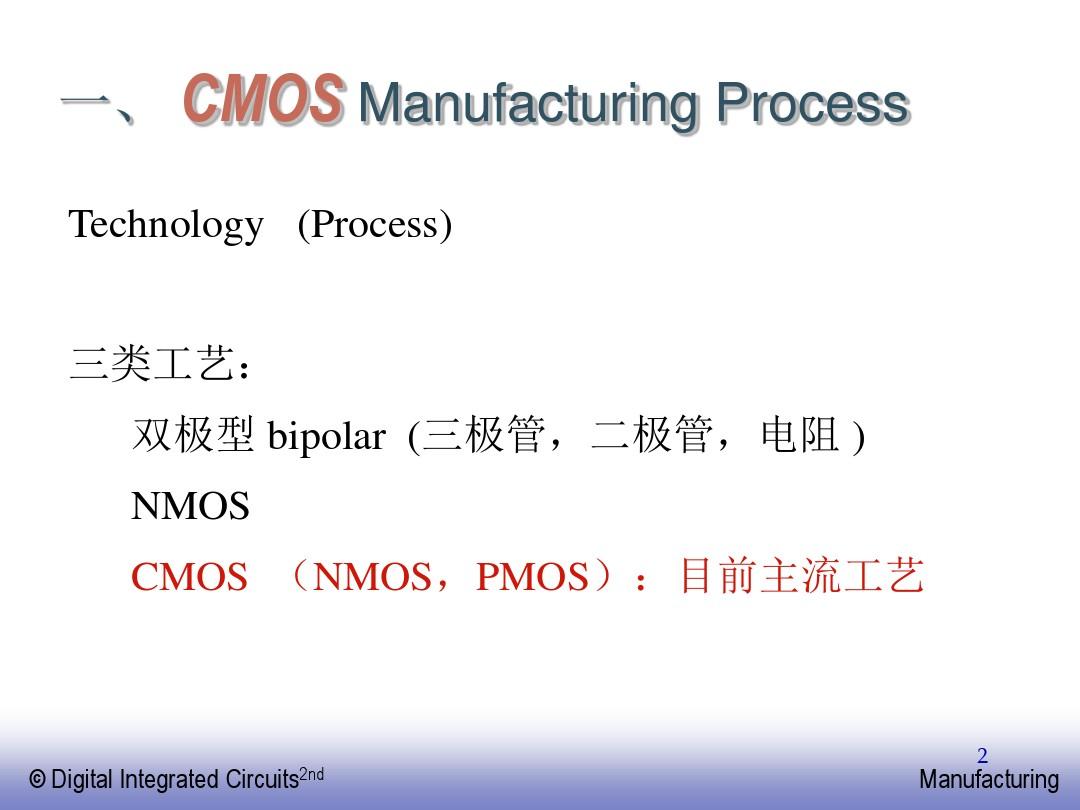 第1-2讲MOS管特性和CMOS版图基础..