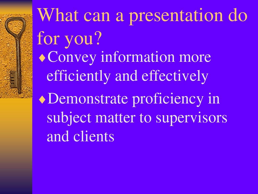 (公共关系英文版课件)effective presentation