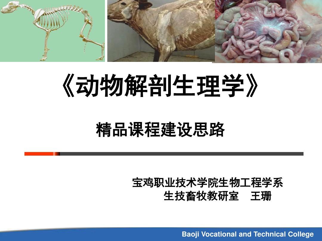 动物解剖生理学PPT课件
