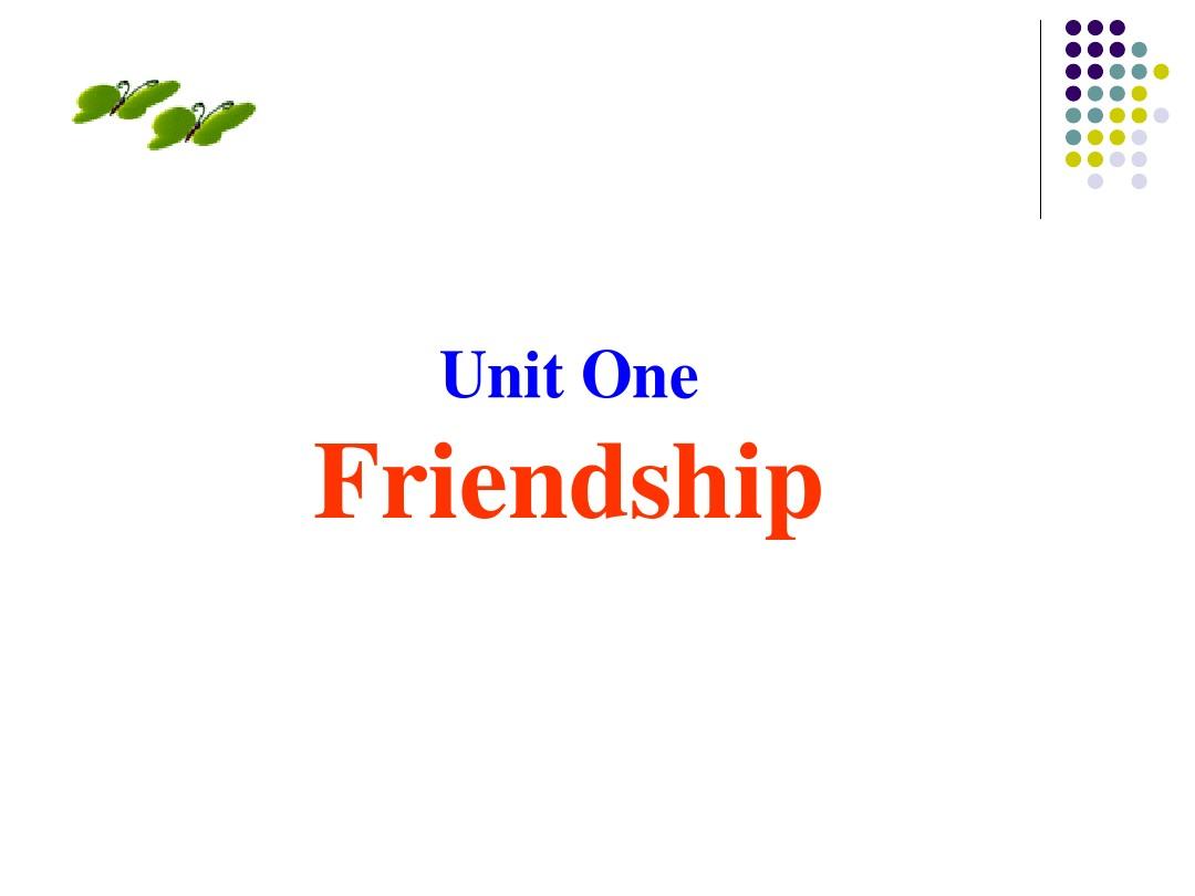 英语：unit1《Friendship》warming up课件(新人教版必修1)