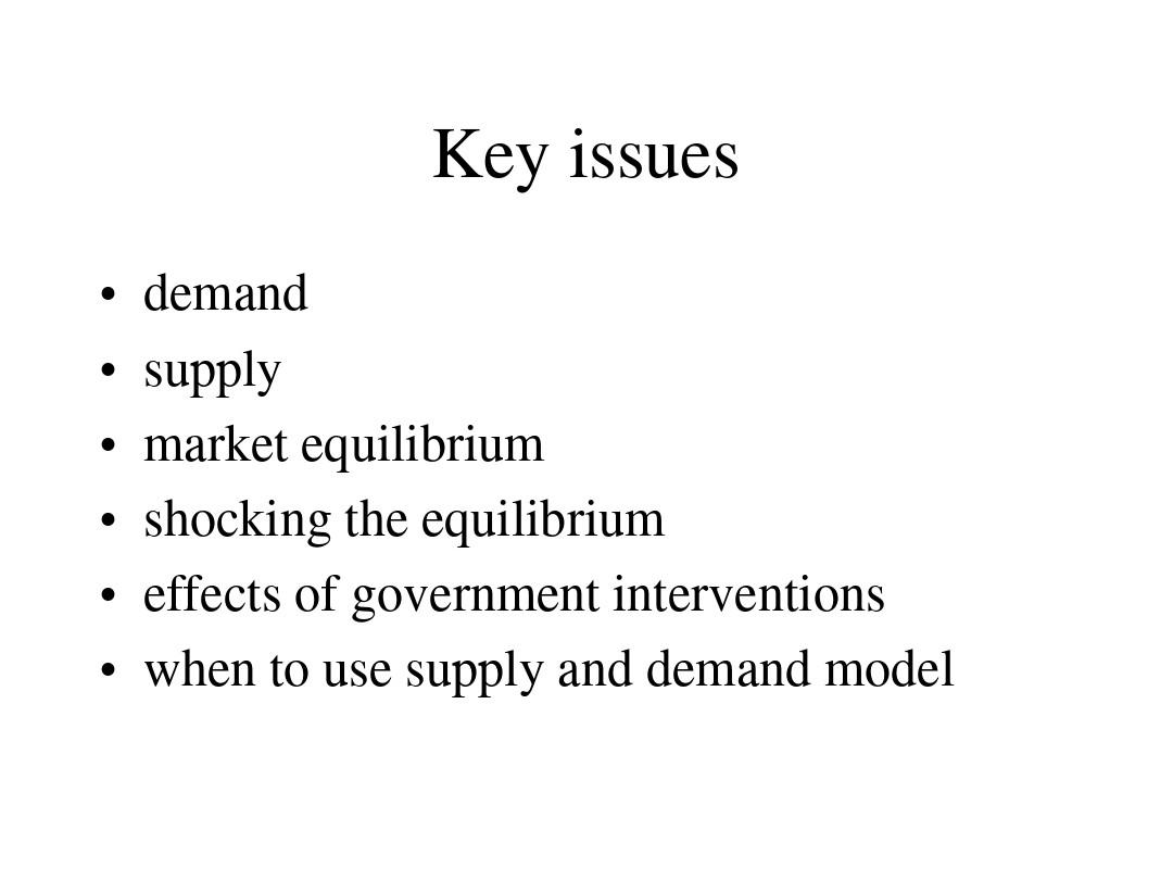 lecture02 Supply and demand model 平狄克微观经济学英文课件