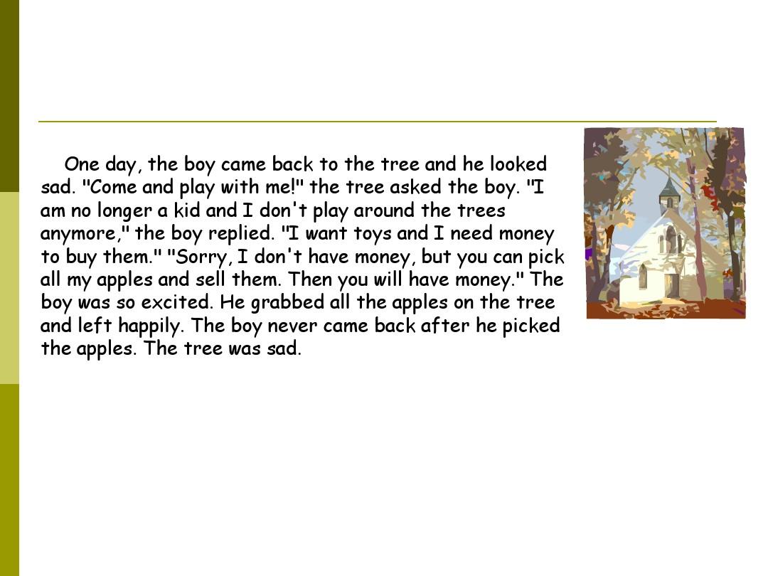 一棵苹果树的故事(An Apple Tree)