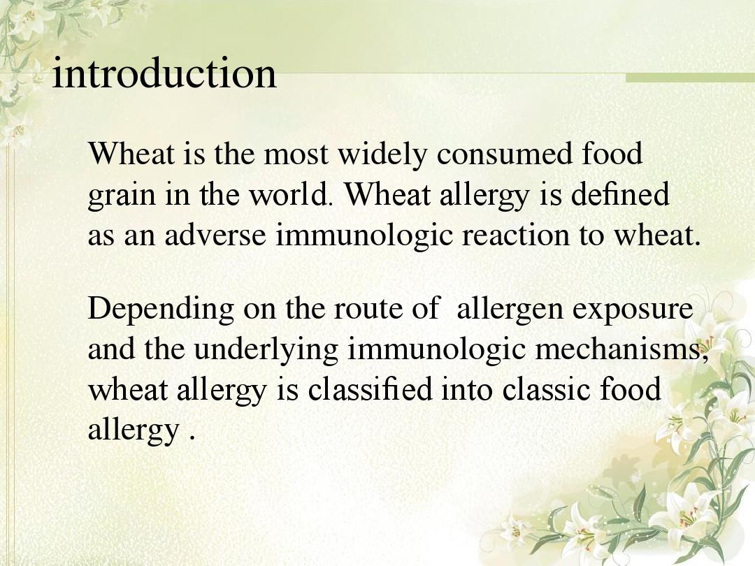 wheat allergr