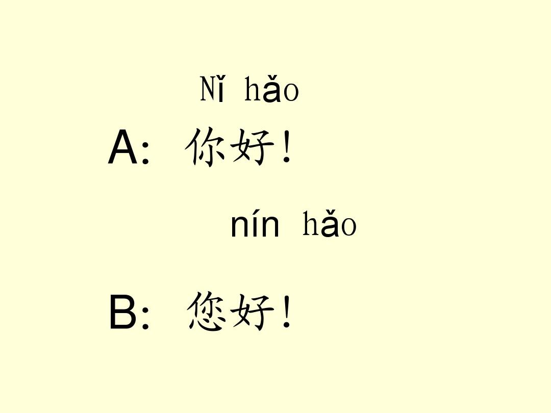对外汉语口语入门篇第一课