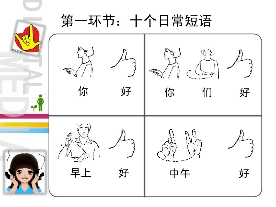 手语 中国手语 残疾人
