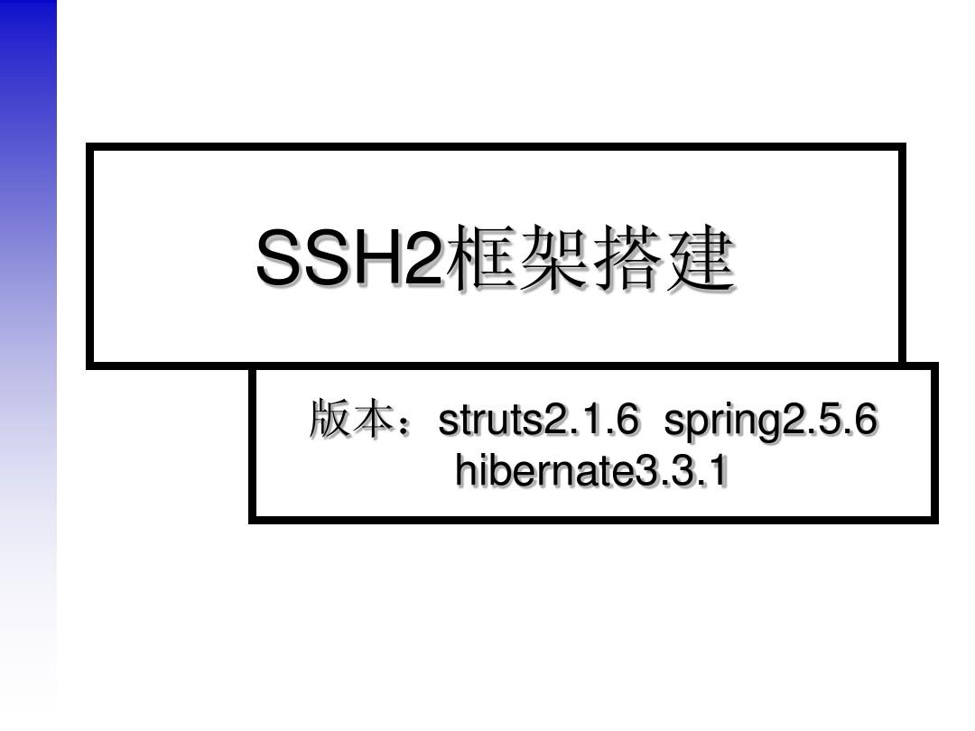 SSH2框架搭建
