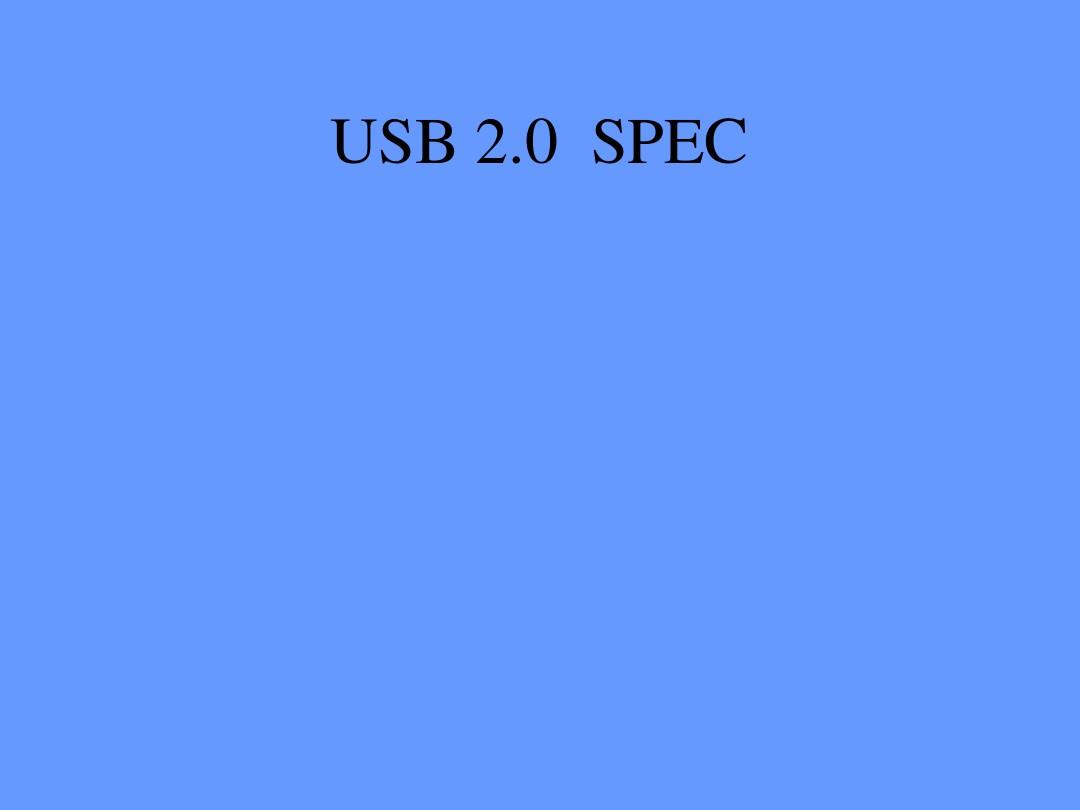 USB 2.0  SPEC