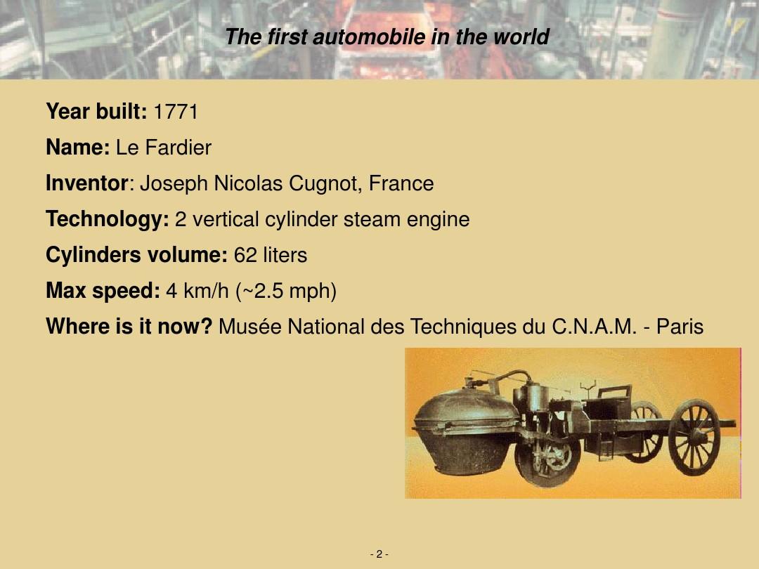 Automotive Industry History