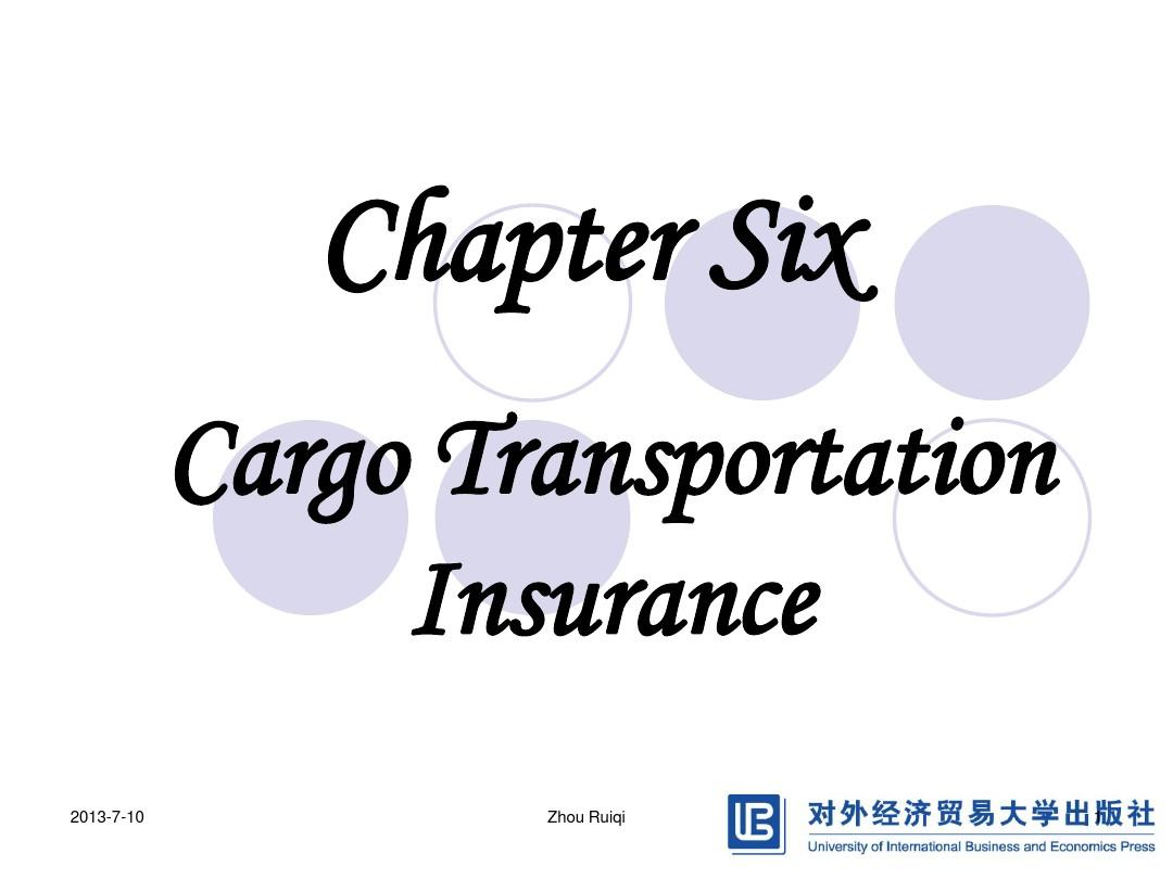 6. st International Cargo Insurance