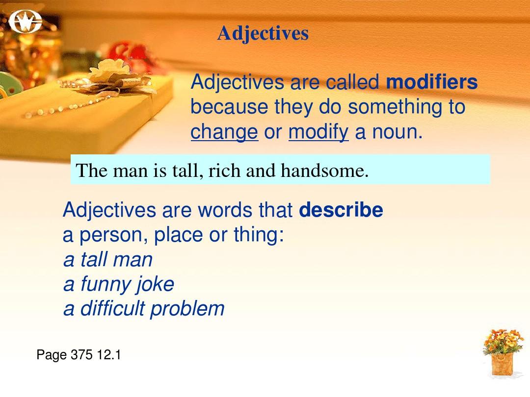 9.Adjectives and Adverbs