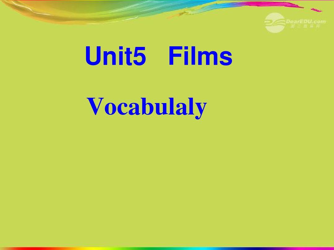 江苏省宜兴市屺亭中学九年级英语上册 9A《Unit 5 Films》Vocabulary课件 牛津版