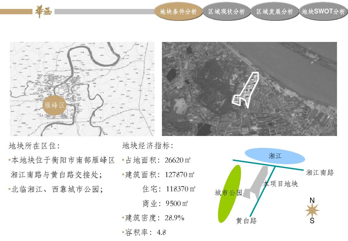 华燕湖南省衡阳市雁峰区黄白路地块市场定位报告