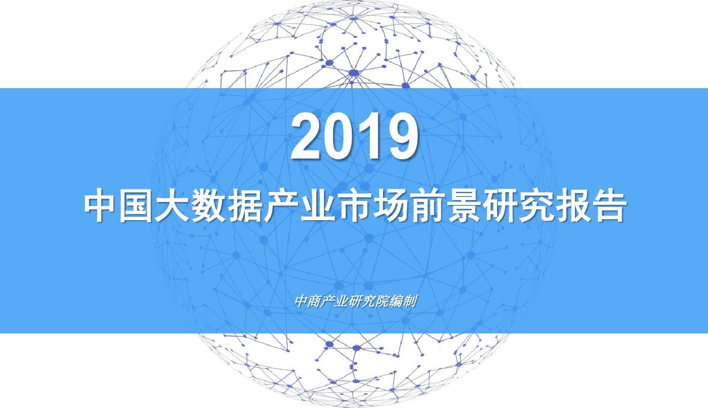 2019年中国大数据产业市场前景研究报告