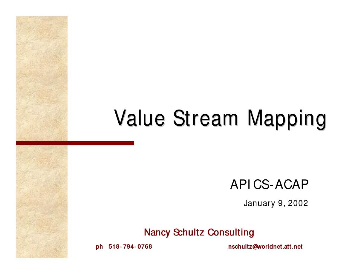 Value-stream-mapping