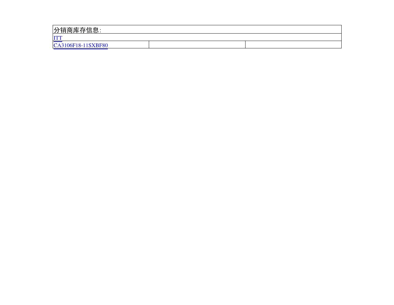 CA3106F18-11SXBF80;中文规格书,Datasheet资料